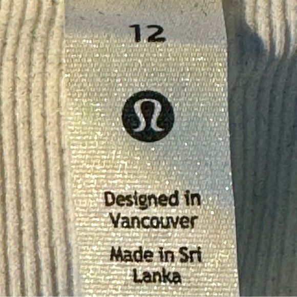 Lululemon Women Cropped Top 12 White Long Sleeves Ribbed - Picture 8 of 13